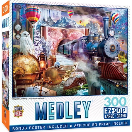 Masterpieces Medley Magical Journey EzGrip Puzzle, 300 Piece 32034